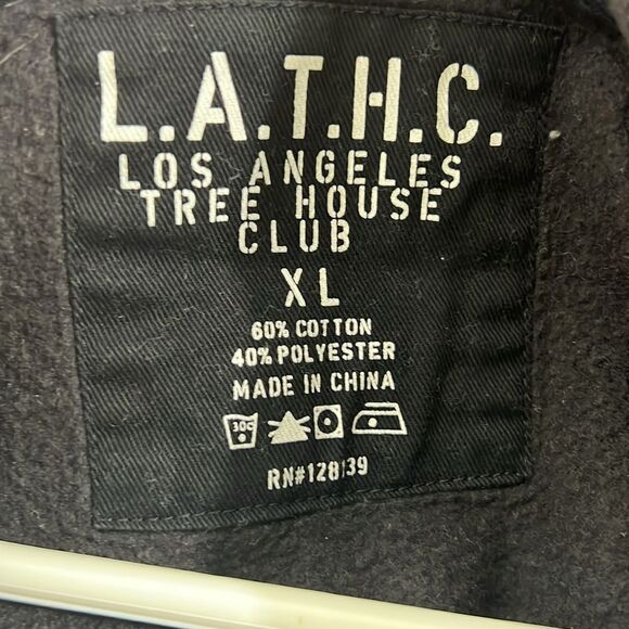🔥 L.A.T.H.C. Los Angeles Tree House Club Sweatshirt Streetwear Women Sz XL -EUC - Picture 6 of 6